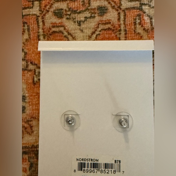 Disney X Baublebar Minnie Mouse Diamond/Silver Outline Drop Earrings - Picture 4 of 4